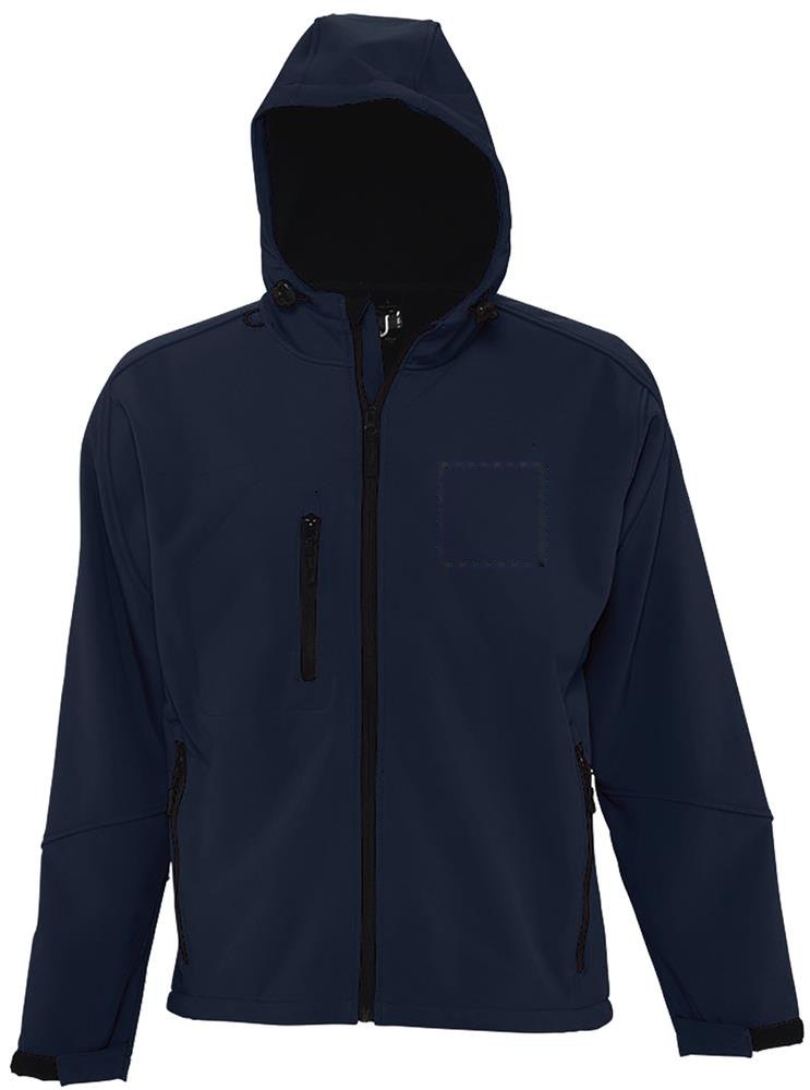 REPLAY MEN - REPLAY heren softshell jas — drukvlak borst