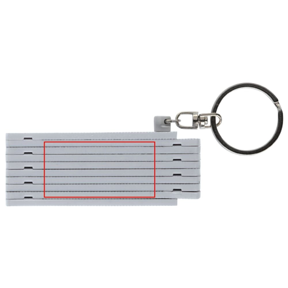 Duimstok sleutelhanger 0.5m — drukvlak op de achterzijde
