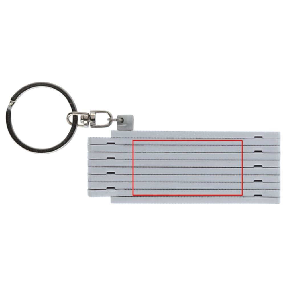 Duimstok sleutelhanger 0.5m — drukvlak op de voorzijde