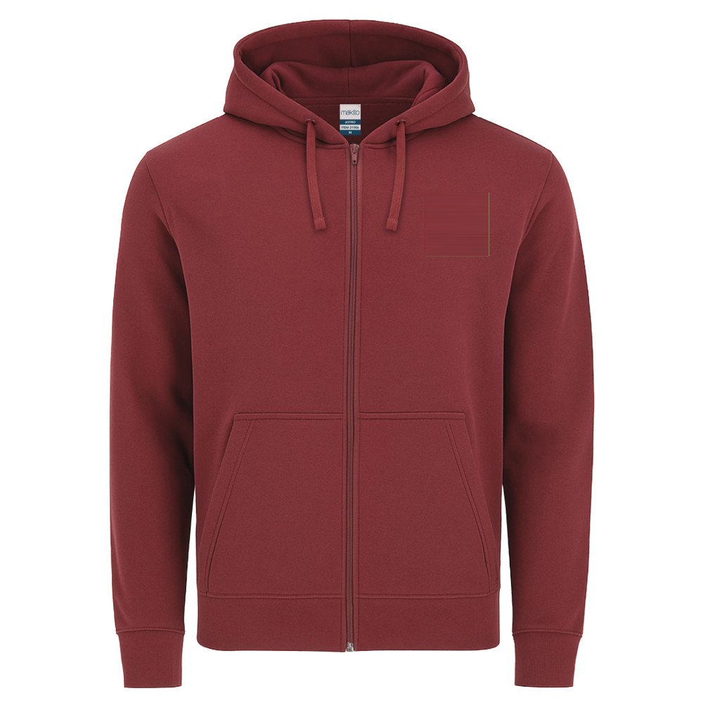 Volwassene Sweatshirt Astro — drukvlak op de linkerborst