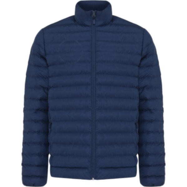 IQONIQ Maiko heren gerecycled polyester jas met voering — drukvlak borst rechterzijde