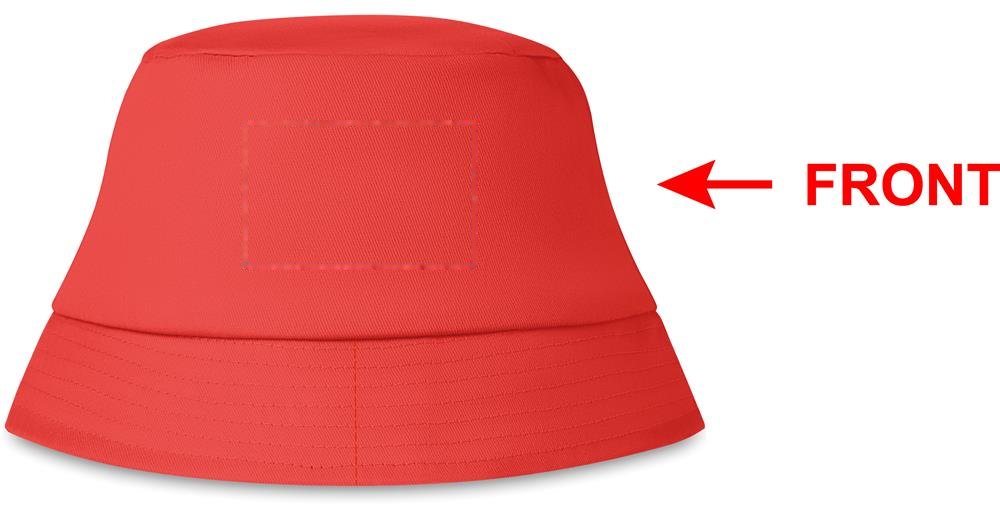 BILGOLA - Zonne-vissershoed katoen 160g — drukvlak rechts