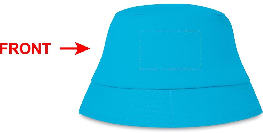 BILGOLA - Zonne-vissershoed katoen 160g — drukvlak links