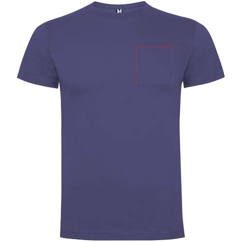 Dogo 165 g/m² Premium herenshirt met korte mouwen — drukvlak linker borst