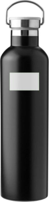 Dubbelwandige fles Damien | 1 l — drukvlak zijkant
