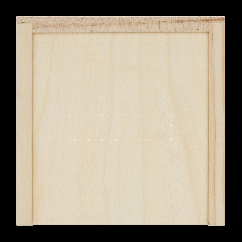 3 FOR FUN - Spellendoos — drukvlak gecentreerd op de wooden dop