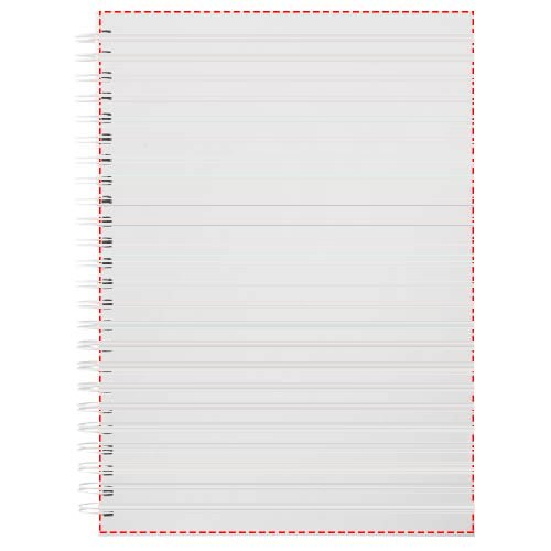 Desk-Mate® A5 dagboek met harde kaft — drukvlak voorzijde