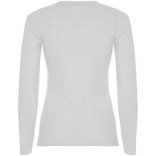 Extreme 160 g/m² damesshirt met lange mouwen — drukvlak impact hoog op de achterzijde