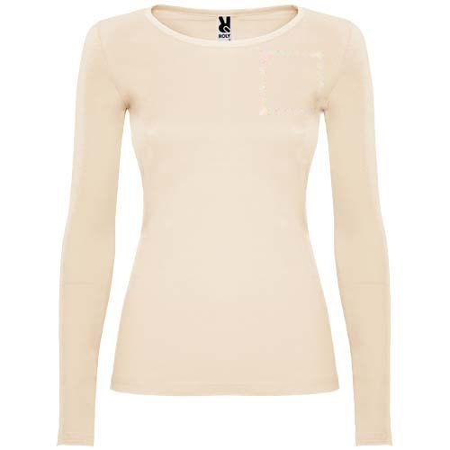 Extreme 160 g/m² damesshirt met lange mouwen — drukvlak linker borst