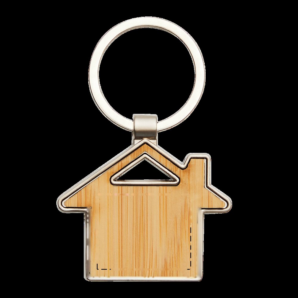 NEW HOME - Sleutelhanger — drukvlak gecentreerd op de voorzijde