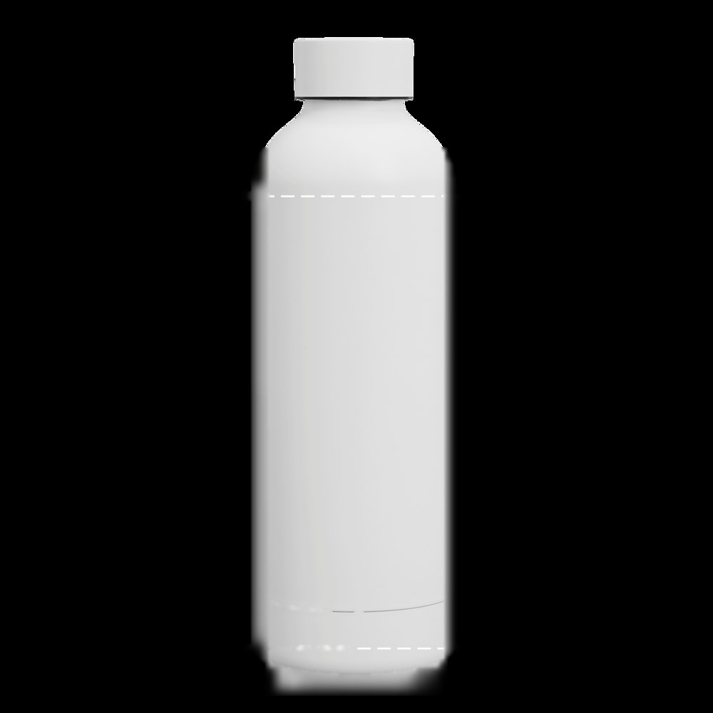 GET WARM - Vacuüm-isoleer-drinkfles — drukvlak gecentreerd op de fles