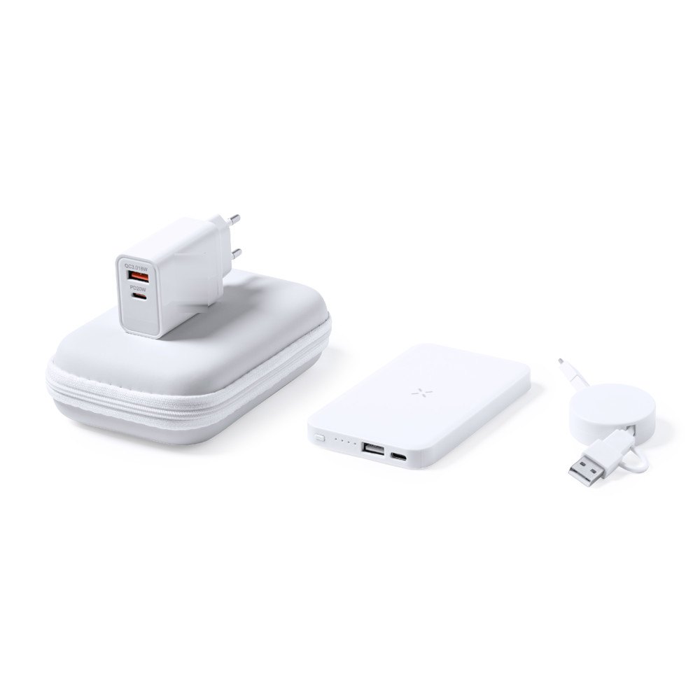 Power Bank Set Cody — drukvlak op de plug