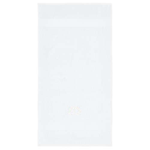 Charlotte handdoek 50 x 100 cm van 450 g/m² katoen — drukvlak boven band
