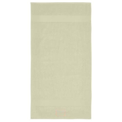 Charlotte handdoek 50 x 100 cm van 450 g/m² katoen — drukvlak onderkant