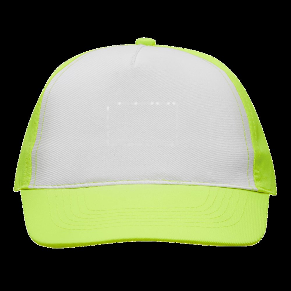 SHINY - 5-panel cap — drukvlak gecentreerd op de voorzijde van de dop