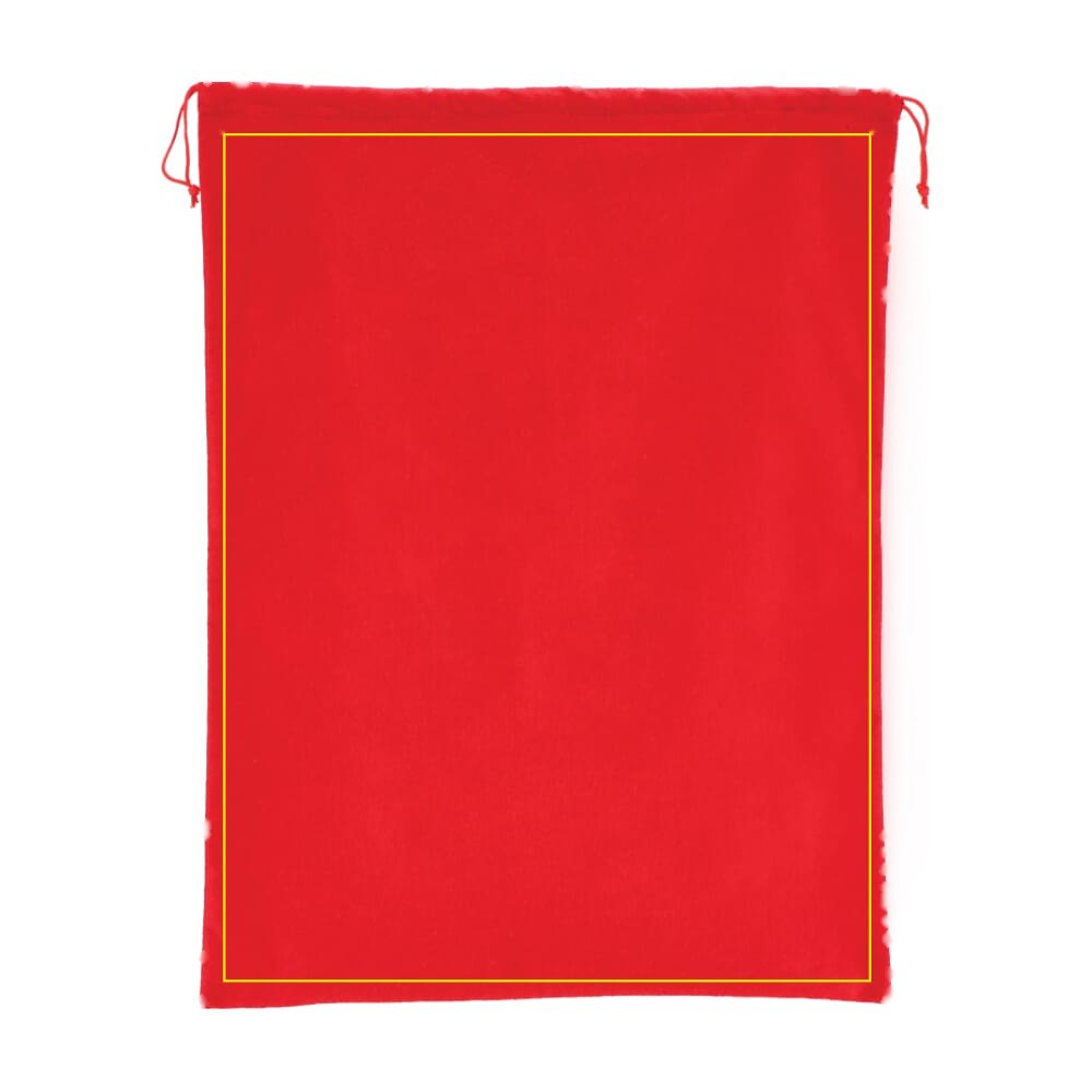 Vilten geschenkzak 50 x 70 cm — drukvlak op de voorkant
