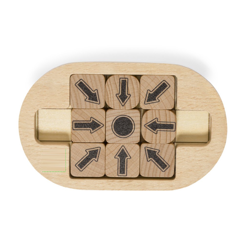 Mini Puzzel Jatrex — drukvlak linksonder op de rand