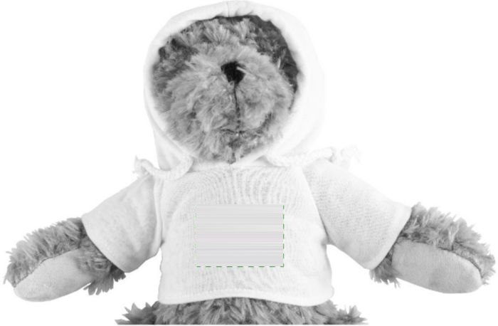 Teddybeer Monty — drukvlak voorzijde