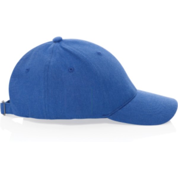Milo AWARE™ recycled heather 6 paneel cap 200gr — drukvlak artikel zijkant rechts