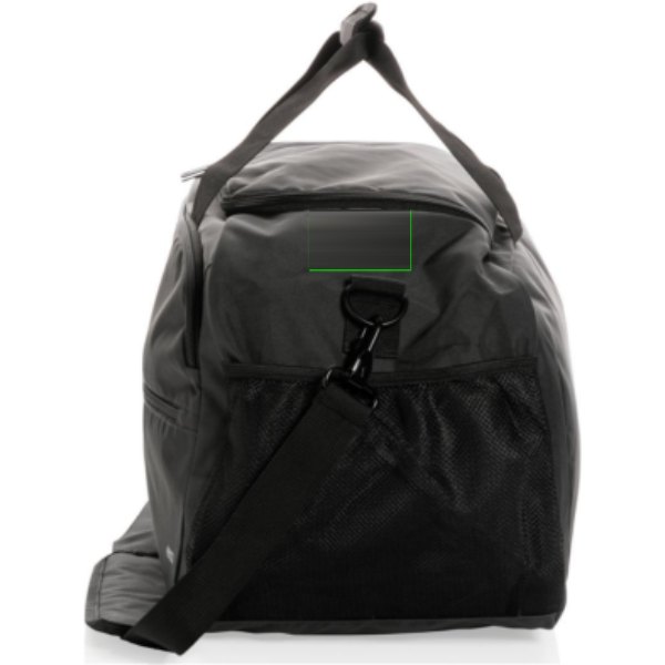 Swiss Peak AWARE™ RPET sporttas — drukvlak artikel zijkant links