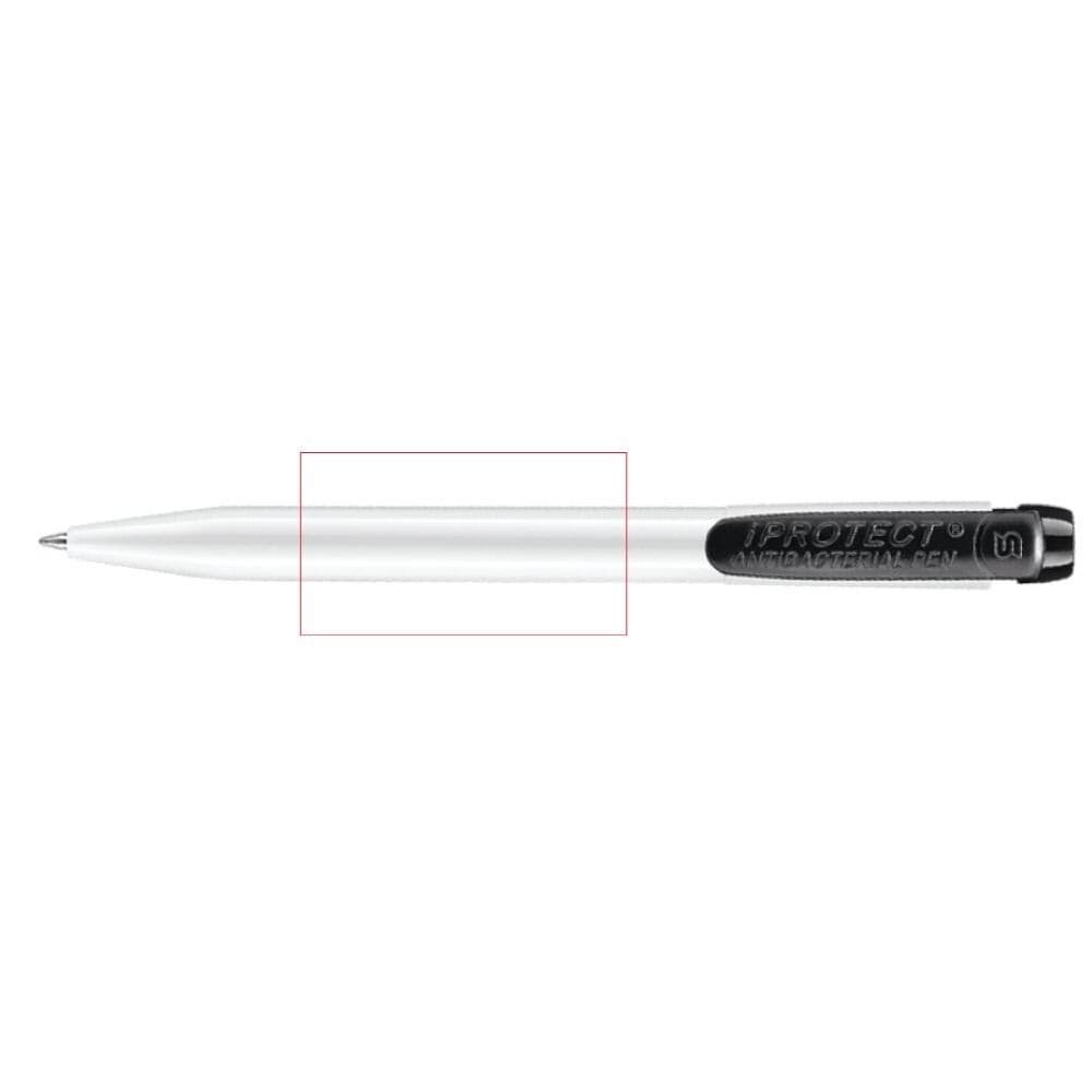 Balpen IProtect hardcolour — drukvlak verlengde van de clip