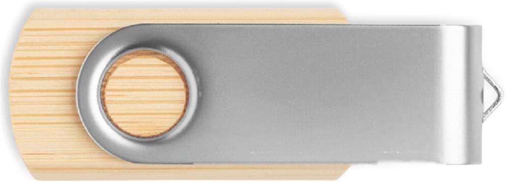 TECHMATE BAMBOO - Techmate bamboe USB 16GB — drukvlak voorzijde