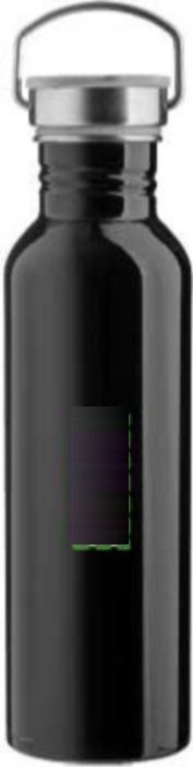 Drinkfles Poppy | Rvs 304 | 700 ml — drukvlak achterzijde