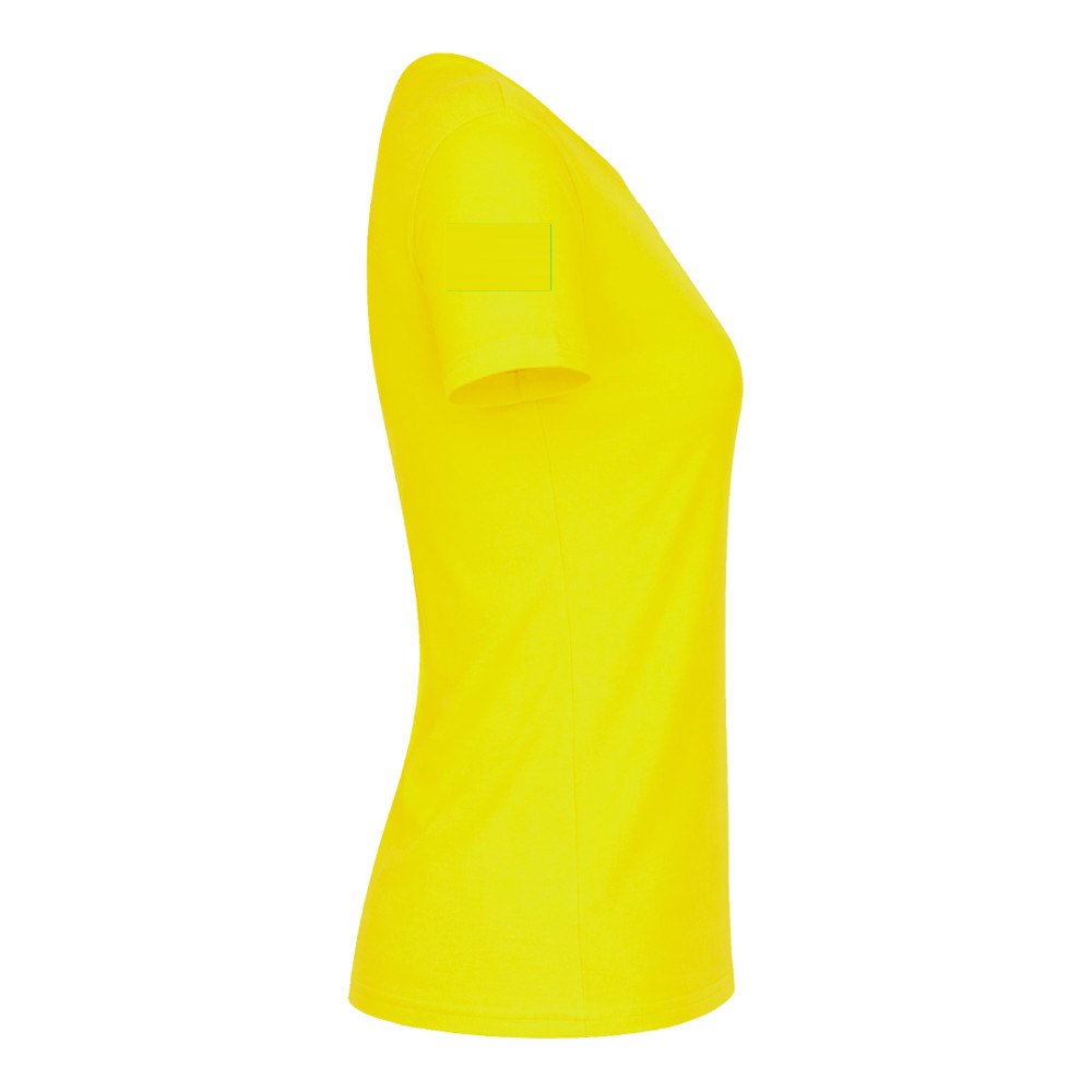 Kleuren Dames T-Shirt "keya" WCS150 — drukvlak linkermouw