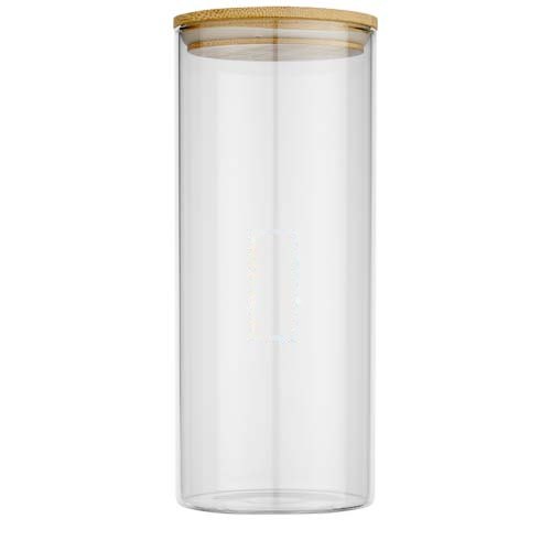 Boley 940 ml glazen voedselcontainer — drukvlak voorzijde