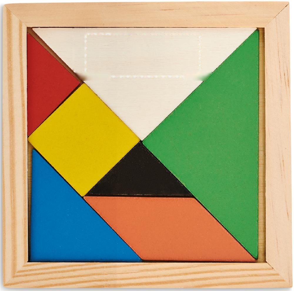 TANGRAM - Tangram in hout — drukvlak bovenzijde