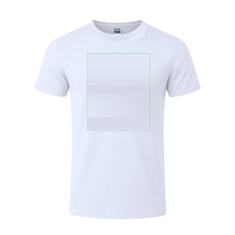 Wit T-Shirt Volwassene Epika — drukvlak midden voorzijde