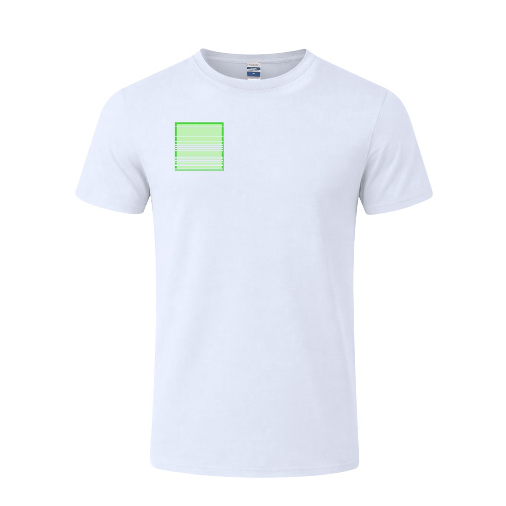Wit T-Shirt Volwassene Epika — drukvlak rechterborst