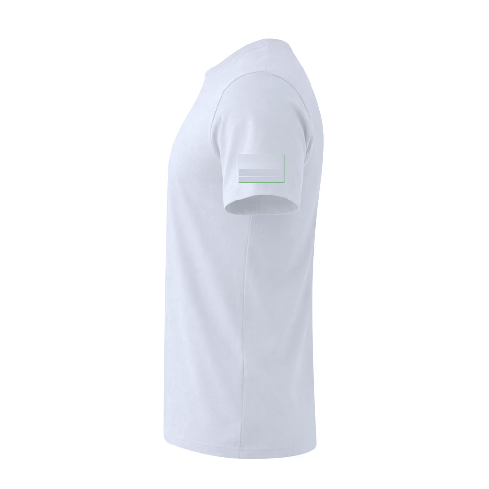 Wit T-Shirt Volwassene Epika — drukvlak linkermouw