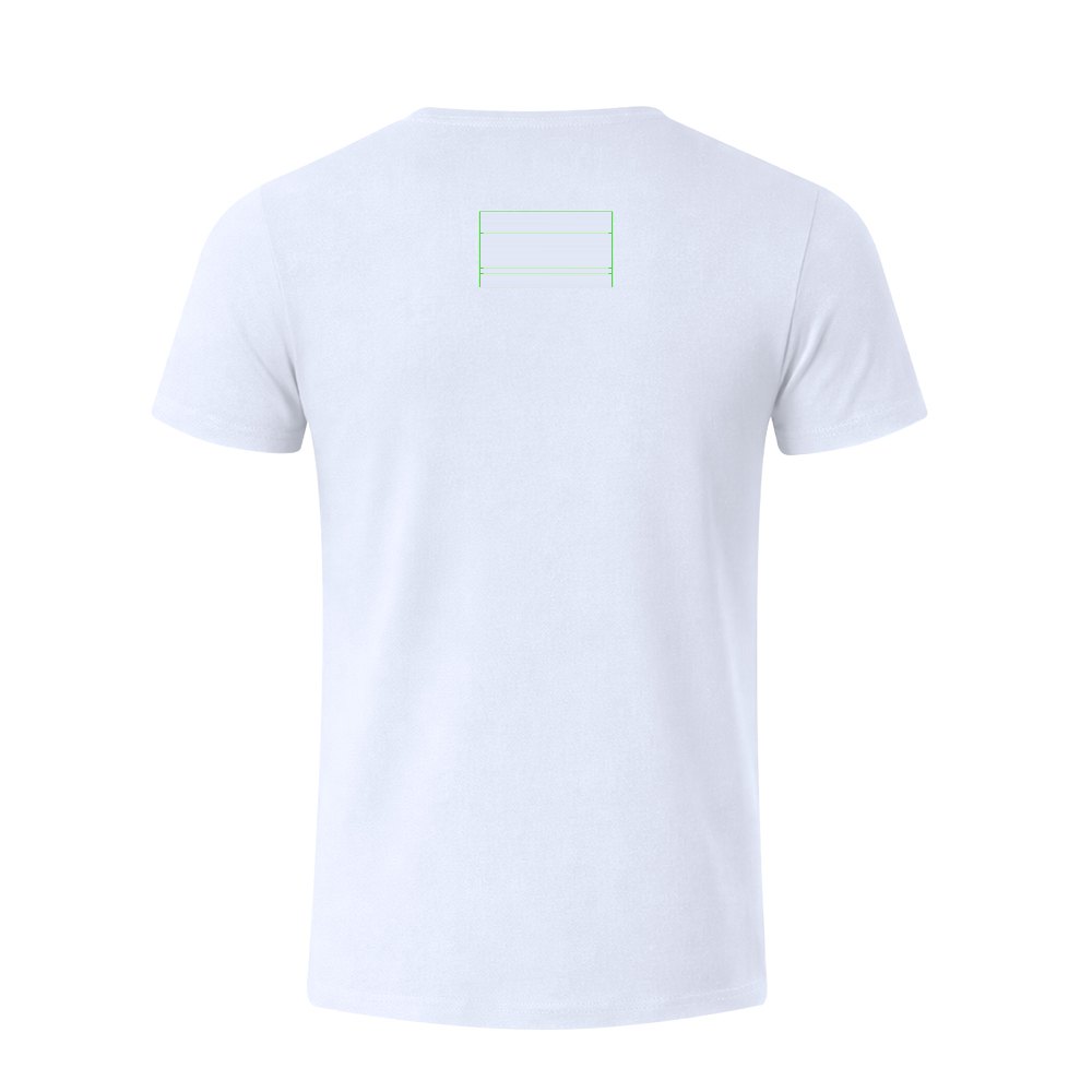 Wit T-Shirt Volwassene Epika — drukvlak bovenrug