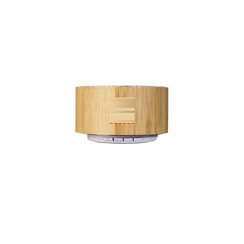 Cosmos bamboe Bluetooth® speaker — drukvlak voorzijde