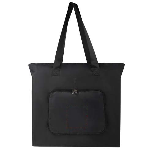 EcoFold RPET opvouwbare draagtas 16 l — drukvlak vak