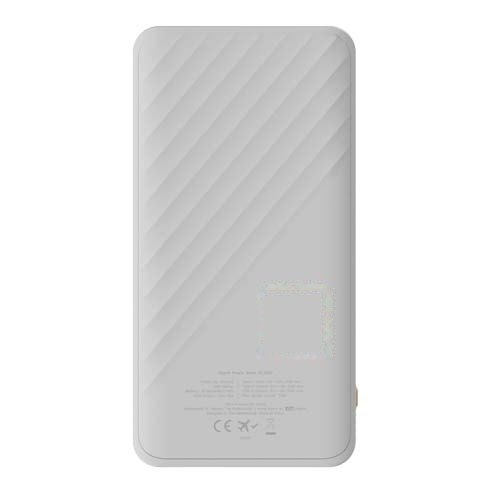 Xtorm XG210 Go2 snellaadbare powerbank van 15 W 10.000 mAh — drukvlak achterzijde