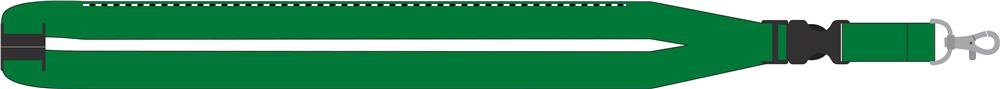 LANY - Lanyard, metalen haak. 20 mm — drukvlak band(s) achterzijde