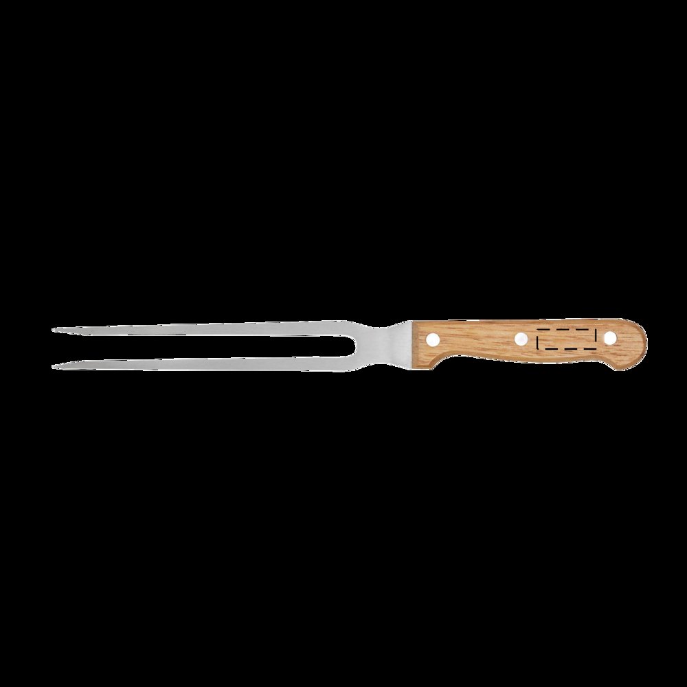 BAMBOO-CUT - Bamboe-houten snijplank — drukvlak gecentreerd op handvat vork