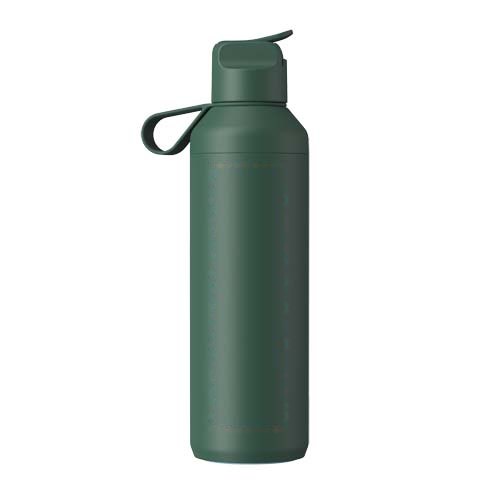 Ocean Bottle Peak GO 710 ml gerecyclede roestvrijstalen waterfles — drukvlak rondom