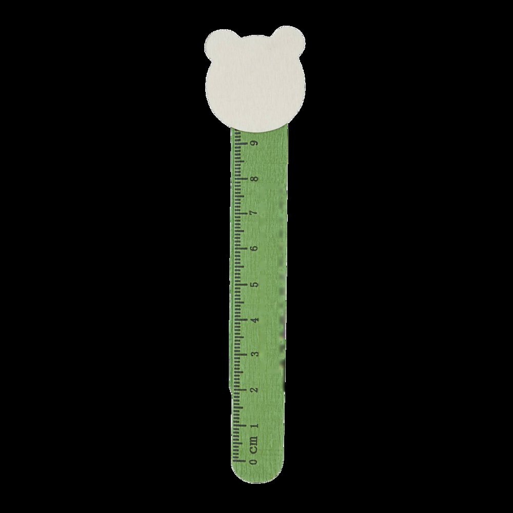 FUNNY ANIMALS - Houten boekenlegger — drukvlak naast de measurement