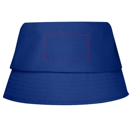 Solaris 130 g/m2 polyester zonnehoed — drukvlak voorzijde