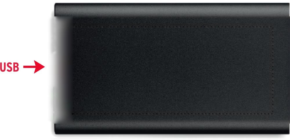 POWER&WIRELESS - Draadloze powerbank — drukvlak achterzijde