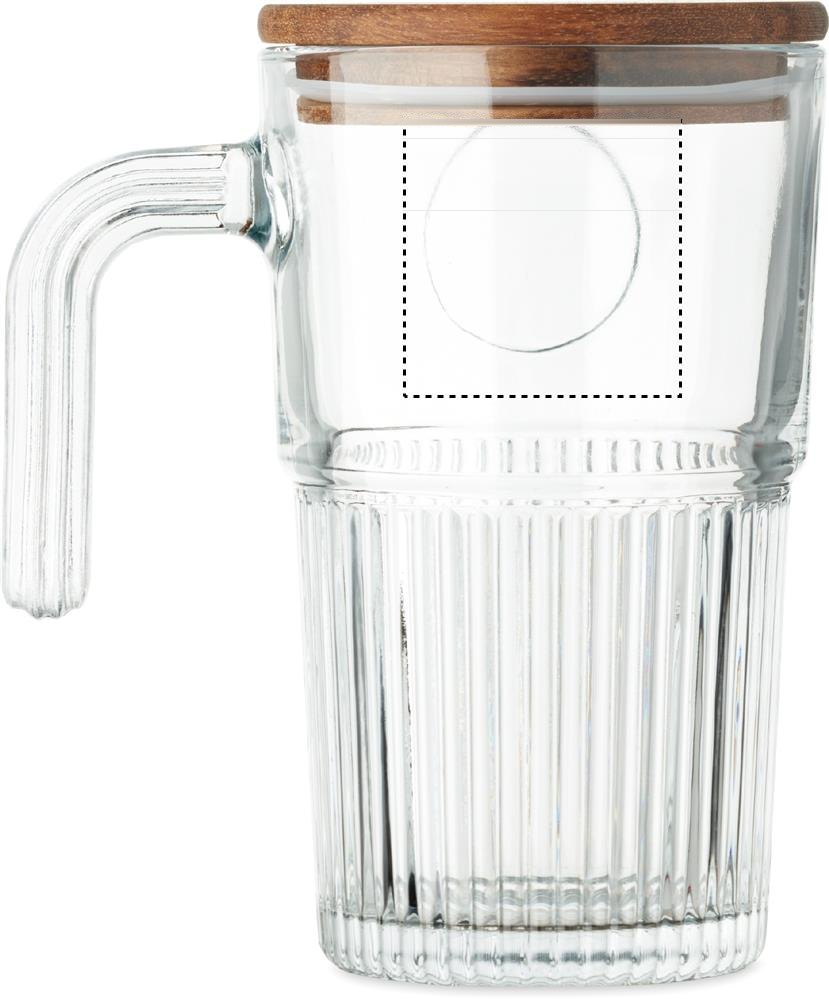 VITRIO JAR - Glazen mok 450ml — drukvlak linkshandig