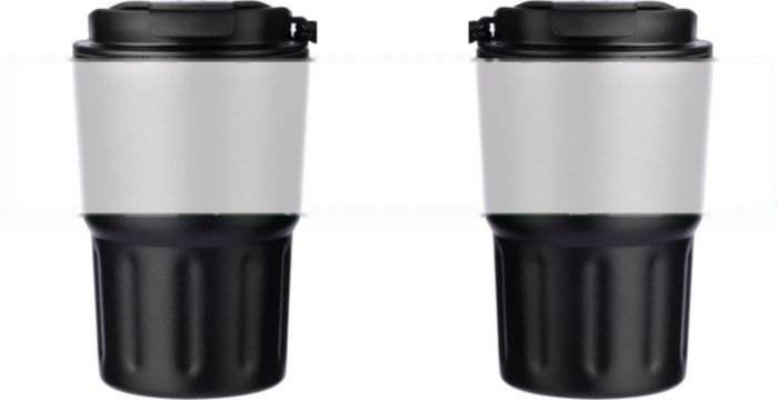 Dubbelwandige thermosbeker Louisa | 320 ml — drukvlak rondom