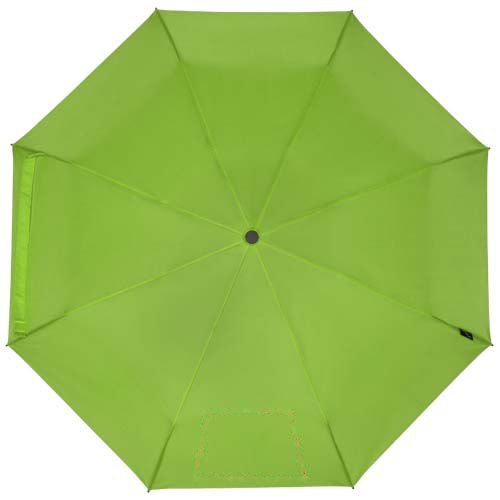 Birgit 21'' opvouwbare windproof gerecyclede PET-paraplu — drukvlak 1ste paneel