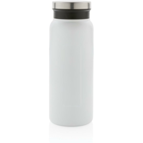 RCS gerecycled roestvrijstalen vacuümfles 600ML — drukvlak artikel voorzijde midden