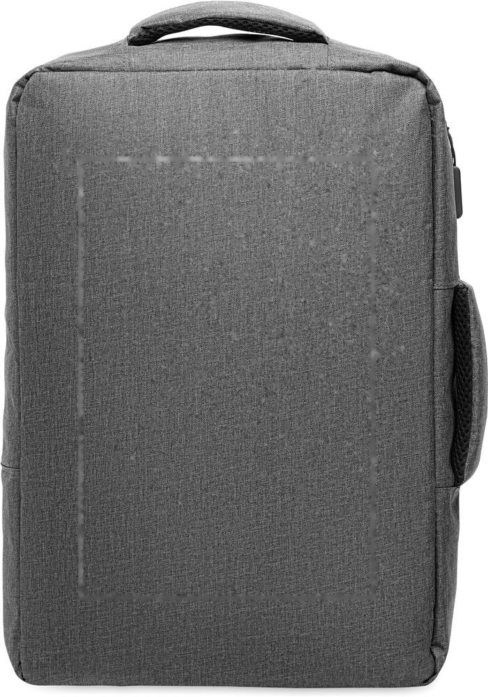 LAUGAR - Smalle 15 inch laptop rugzak — drukvlak voorzijde