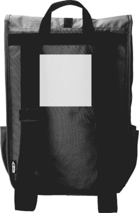 Rugzak Lyric | Gerecycled | Laptop 17" | 12 l — drukvlak achterzijde