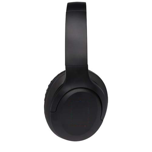 Loop Bluetooth® koptelefoon van gerecycled plastic — drukvlak linker oorschelp